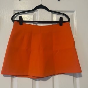 Zara Orange Mini Skirt